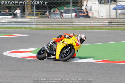 2009-05-10 Monza 0410 Superstock 1000 - Warm Up - Per Bjork - Honda CBR1000RR